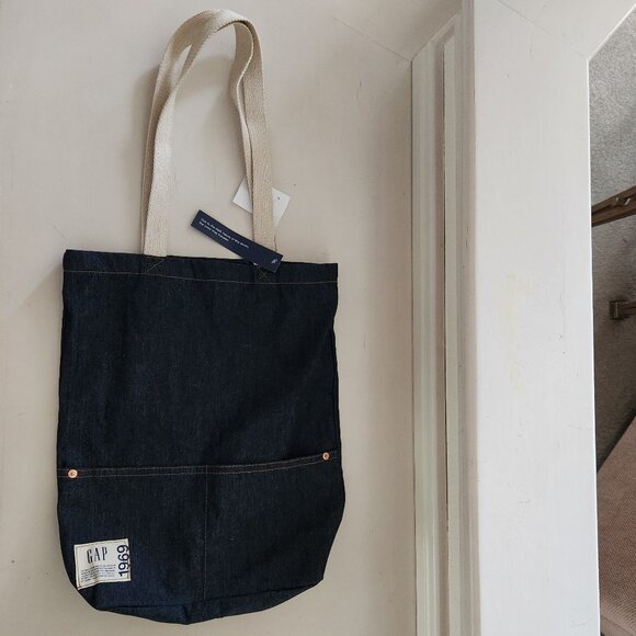 GAP 1969 50th Anniversary Denim Tote - Picture 1 of 6